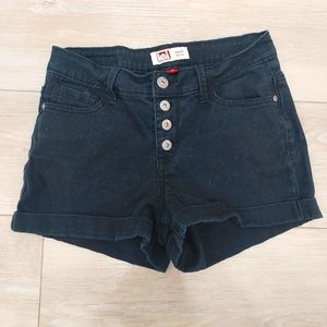 LEI, Tatum, high waist black short, junior size 3